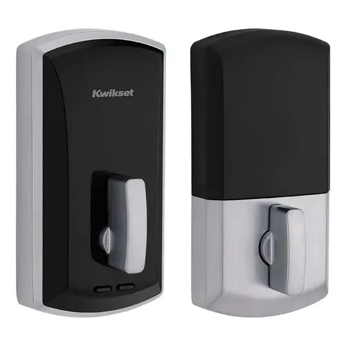 Unite Electronic Smart Deadbolt, 4-Way Adjustable Latch, Requires 4 AA Batteries, 626/US26D Satin Chrome Unite Electronic Smart Deadbolt, 4-Way Adjustable Latch, Requires 4 AA Batteries, 626/US26D Satin Chrome