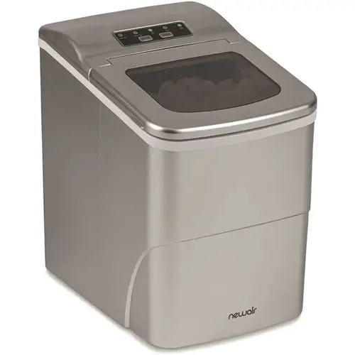 26 Lbs. Countertop Ice Maker, Stainless Steel 26 Lbs. Countertop Ice Maker, Stainless Steel