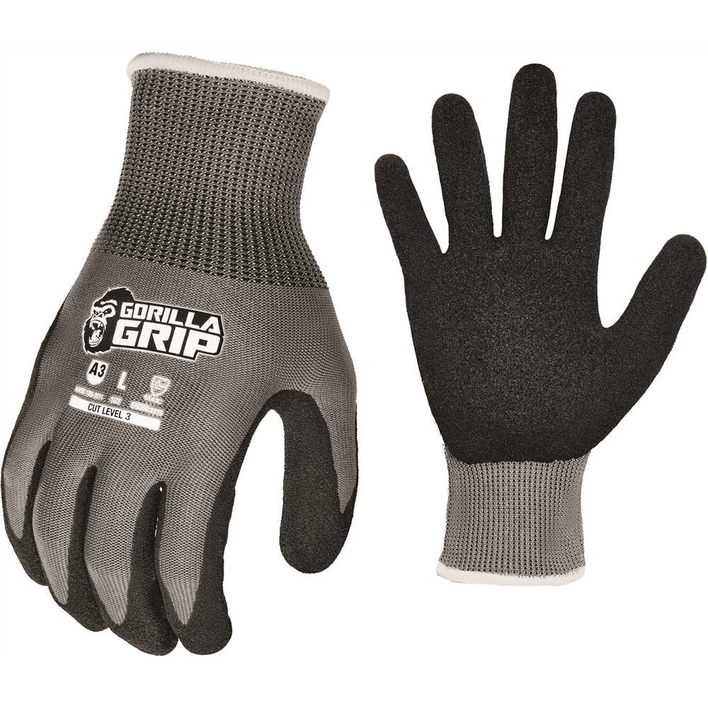 Gorilla Gripper 27227-212B A3 Cut Resistant Work Gloves - Large