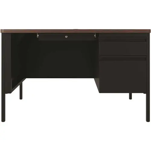 24dx72w Double Pedestal Desk Credenza Arch Pull Handles Charcoal/mahogany 24dx72w Double Pedestal Desk Credenza Arch Pull Handles Charcoal/mahogany