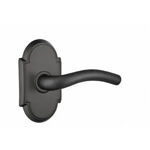 Aireon Lever Right Hand Privacy With # 8 Style Rose Flat Black Finish