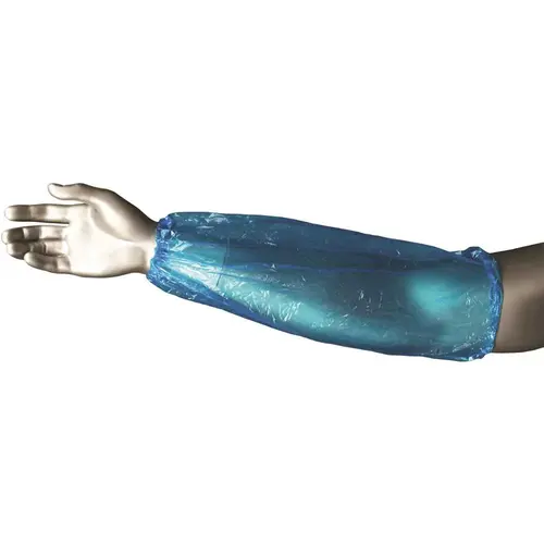 Polyethylene Sleeve Elastic Ends Handmade 18" Blue