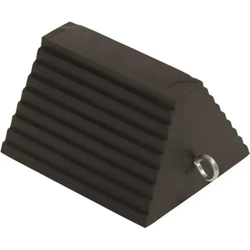 Rwc-8 Molded Rubber Wheel Chock With Eye Bolt Rwc-8 Molded Rubber Wheel Chock With Eye Bolt