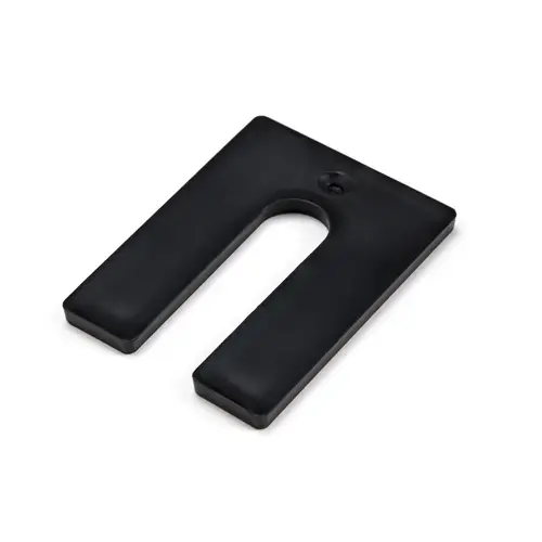 1/4" x 4" Jumbo Solid Plastic Black Horseshoe Shims - pack of 50 1/4" x 4" Jumbo Solid Plastic Black Horseshoe Shims - pack of 50