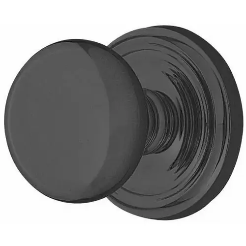 Providence Knob Passage With Regular Rose Flat Black Finish Providence Knob Passage With Regular Rose Flat Black Finish