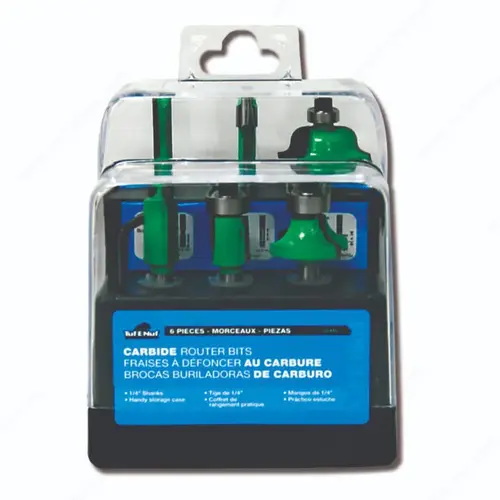 6-Piece Router Bit Set - pack of 6 6-Piece Router Bit Set - pack of 6