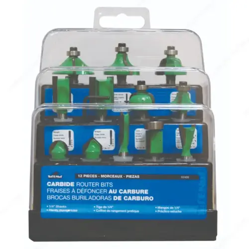 12-Piece Router Bit Set - pack of 12 12-Piece Router Bit Set - pack of 12
