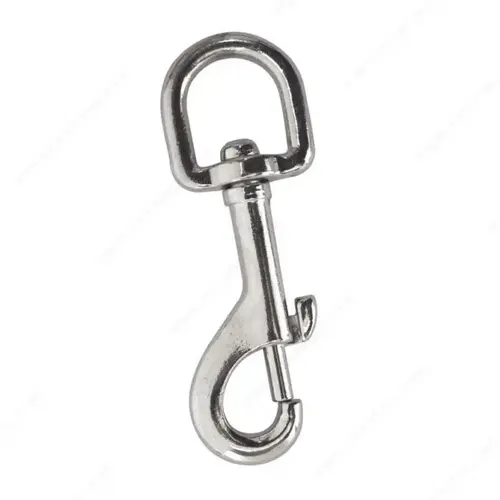 Round Nickel Swivel Bolt Snap Round Nickel Swivel Bolt Snap
