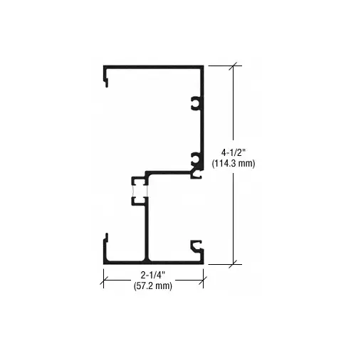 Wall Jamb 2-1/4" x 4-1/2", Thermally Improved, Custom Paint- 24'-2" Wall Jamb 2-1/4" x 4-1/2", Thermally Improved, Custom Paint- 24'-2"
