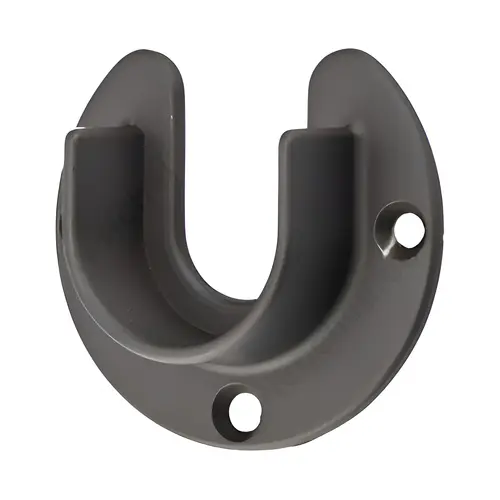 Closet Rod Supports, Zamac Material, Open Support Type, 1-5/16" Diameter, Matte Black Finish Closet Rod Supports, Zamac Material, Open Support Type, 1-5/16" Diameter, Matte Black Finish