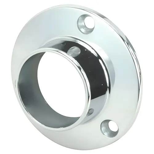 Closet Rod Supports, Zamac Material, 1-5/16" Diameter, Screw Mount, Chrome Finish