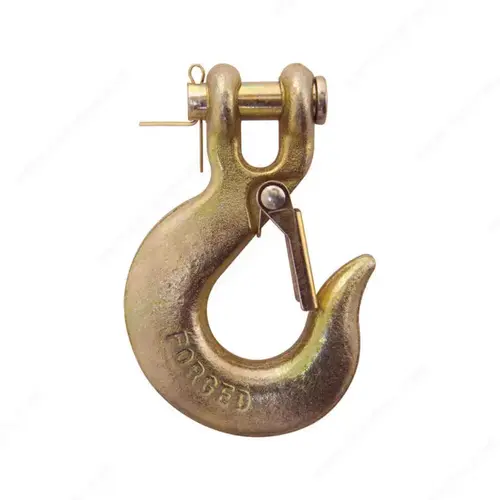Chromate Gold Clevis Slip Hook with Safety Latch - pack of 2 Chromate Gold Clevis Slip Hook with Safety Latch - pack of 2