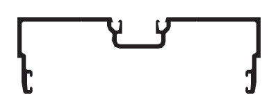CRL-U.S. Aluminum JS46011 Male Expansion Mullion with Weatherseal, Clear Anodized - 24'-2" Stock Length