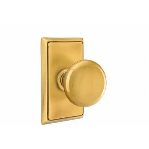 Providence Knob Privacy With Rectangular Rose French Antique Brass Finish