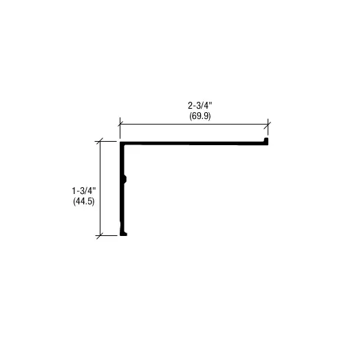 White KYNAR Paint 1-3/4" x 2-3/4" Molding - 21'-2" Stock Length White KYNAR Paint 1-3/4" x 2-3/4" Molding - 21'-2" Stock Length