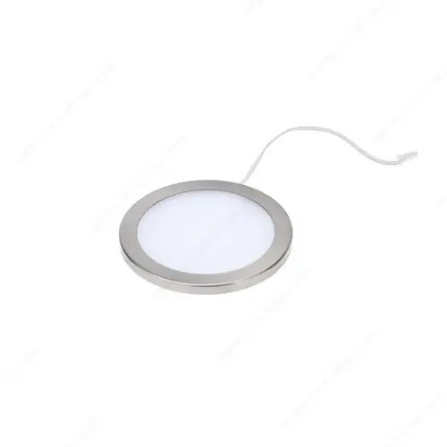 SUBRA - Slim LED Puck - 24V, 3'' Satin Nickel SUBRA - Slim LED Puck - 24V, 3'' Satin Nickel