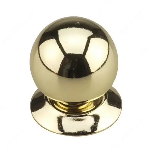 460 Ball Knob with Backplate Bright Brass - pack of 20 460 Ball Knob with Backplate Bright Brass - pack of 20