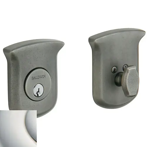 Tahoe Single Cylinder Deadbolt Lifetime Bright Nickel Finish Tahoe Single Cylinder Deadbolt Lifetime Bright Nickel Finish