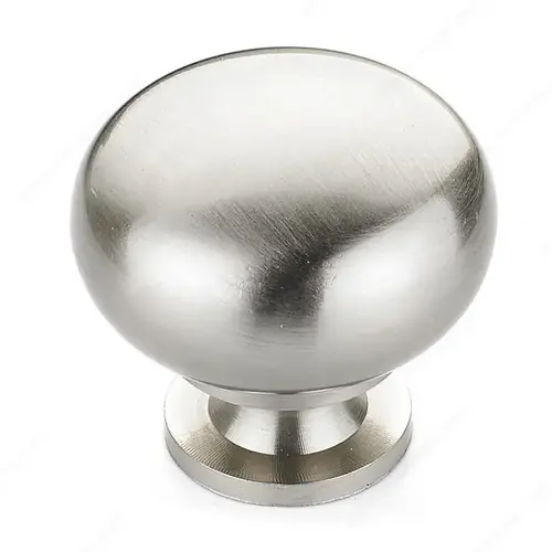 Traditional Brass Knob - 4923 Brushed Nickel Traditional Brass Knob - 4923 Brushed Nickel