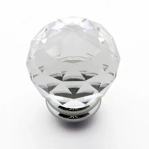 Modern Swarovski Crystal and Metal Knob - 5036 Modern Swarovski Crystal and Metal Knob - 5036