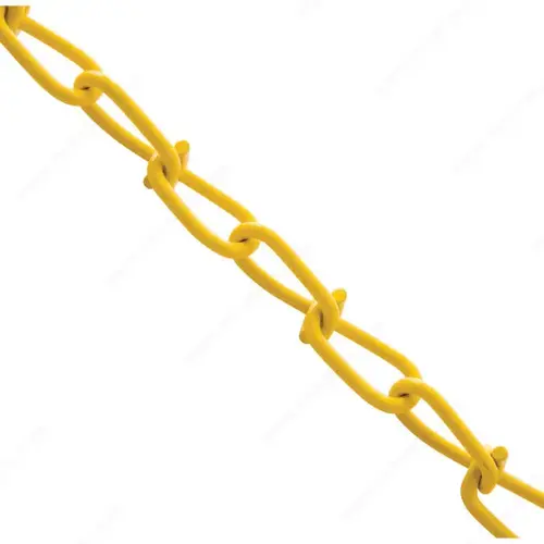 Twist Link Tenso PVC Coated Machine Chain Yellow Twist Link Tenso PVC Coated Machine Chain Yellow
