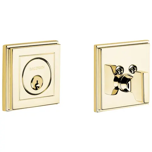 Hollywood Hills Single Cylinder Deadbolt Lifetime Brass Finish