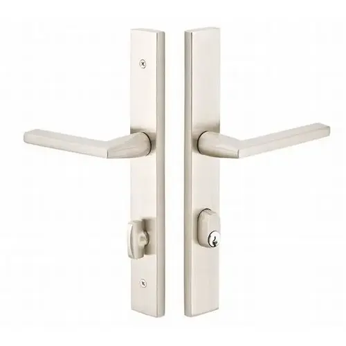 Helios Lever Right Hand With Stretto Sideplate Single Cylinder Passage Satin Nickel Finish Helios Lever Right Hand With Stretto Sideplate Single Cylinder Passage Satin Nickel Finish