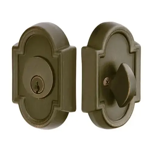 # 11 Single Cylinder Deadbolt Medium Bronze Finish