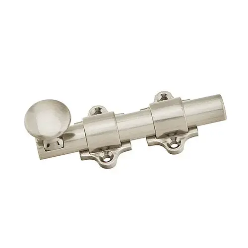 4" Dutch Door Bolt Satin Nickel Finish 4" Dutch Door Bolt Satin Nickel Finish