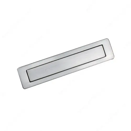 Modern Recessed Metal Pull - 7454 Brushed Nickel Modern Recessed Metal Pull - 7454 Brushed Nickel