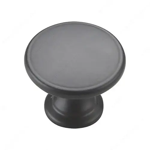 Traditional Metal Knob - 881W Matte Black - pack of 10 Traditional Metal Knob - 881W Matte Black - pack of 10