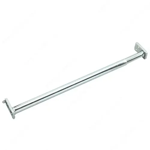 Adjustable Closet Rod with Fixed Ends - Zinc Adjustable Closet Rod with Fixed Ends - Zinc