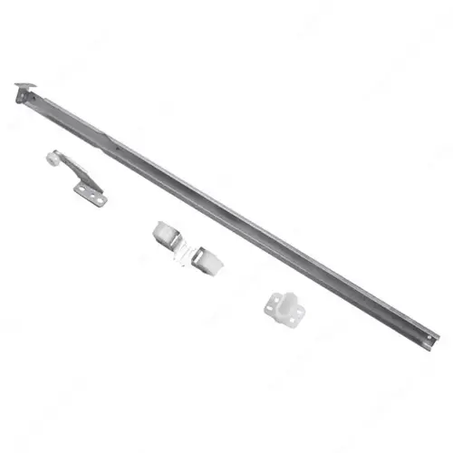 Center Mount Tri-Roller Drawer Slide 22" Zinc / White