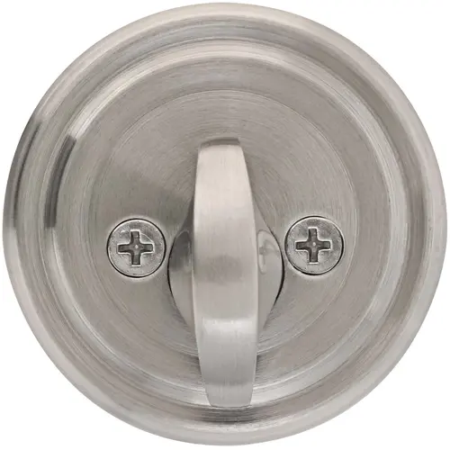 Regular Single Sided Deadbolt Satin Nickel Finish Regular Single Sided Deadbolt Satin Nickel Finish