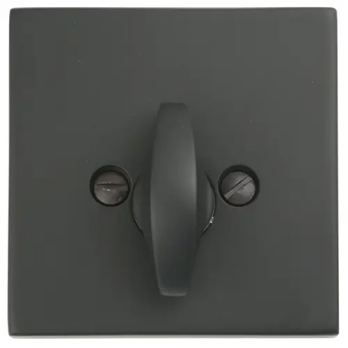 Square Single Sided Deadbolt Flat Black Finish