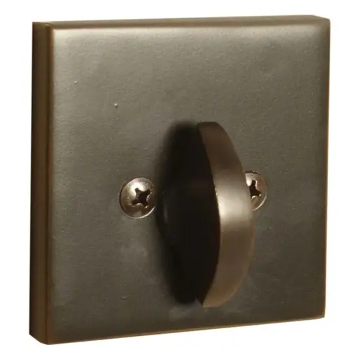 Square Single Sided Deadbolt Oil Rubbed Bronze Finish