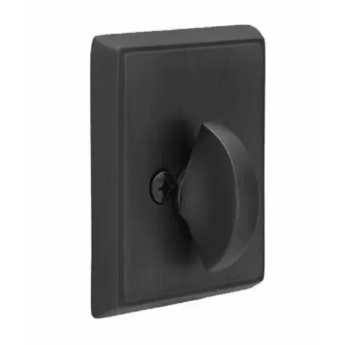 Rectangular Single Sided Deadbolt Flat Black Finish Rectangular Single Sided Deadbolt Flat Black Finish