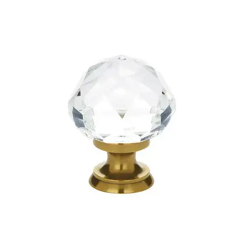 Diamond 1" Cabinet Knob French Antique Brass Finish Diamond 1" Cabinet Knob French Antique Brass Finish