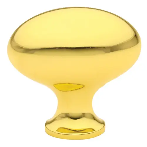 Egg 1-1/4" Cabinet Knob Bright Brass Finish Egg 1-1/4" Cabinet Knob Bright Brass Finish