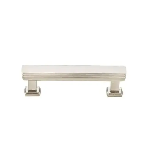 Art Deco 3-1/2" Cabinet Pull Satin Nickel Finish Art Deco 3-1/2" Cabinet Pull Satin Nickel Finish