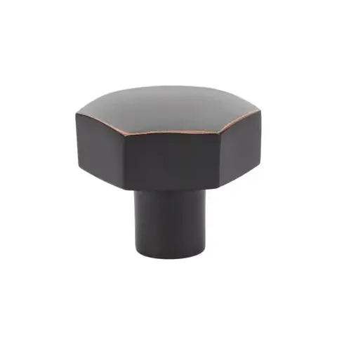 1-1/2" Mod Hex Cabinet Knob Oil Rubbed Bronze Finish 1-1/2" Mod Hex Cabinet Knob Oil Rubbed Bronze Finish