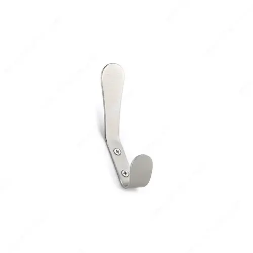 Modern Metal Hook - 1253 Brushed Nickel Modern Metal Hook - 1253 Brushed Nickel