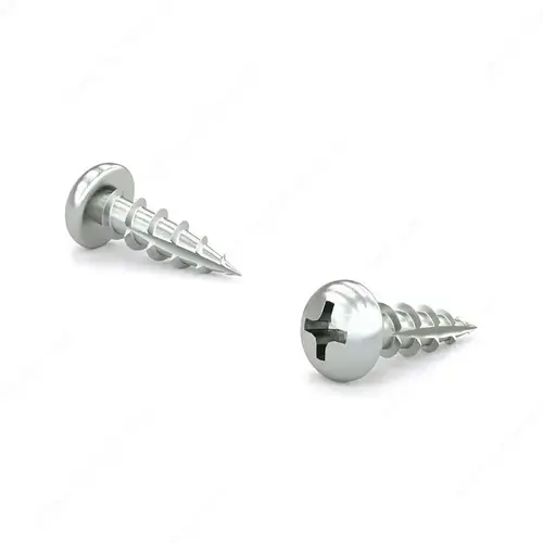 Zinc-Plated Wood Screw, Pan Head, Phillips Drive, Coarse Thread, Type 17 Point - pack of 12000 Zinc-Plated Wood Screw, Pan Head, Phillips Drive, Coarse Thread, Type 17 Point - pack of 12000