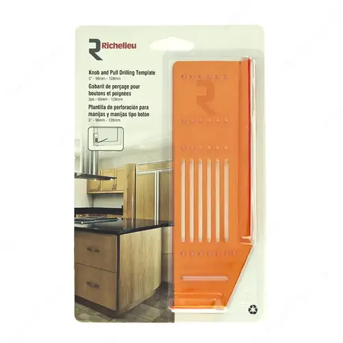 Knob and Pull Drilling Template for Cabinet Door Installation Knob and Pull Drilling Template for Cabinet Door Installation