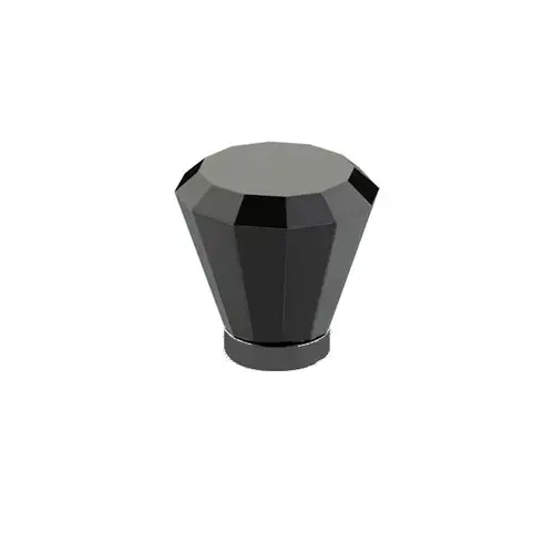 1" Brookmont Flat Black Crystal Cabinet Knob Flat Black Finish 1" Brookmont Flat Black Crystal Cabinet Knob Flat Black Finish