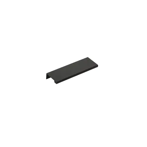 4" Center to Center Cabinet Edge Pull Flat Black Finish