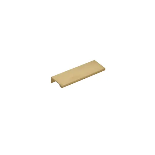 4" Center to Center Cabinet Edge Pull Satin Brass Finish