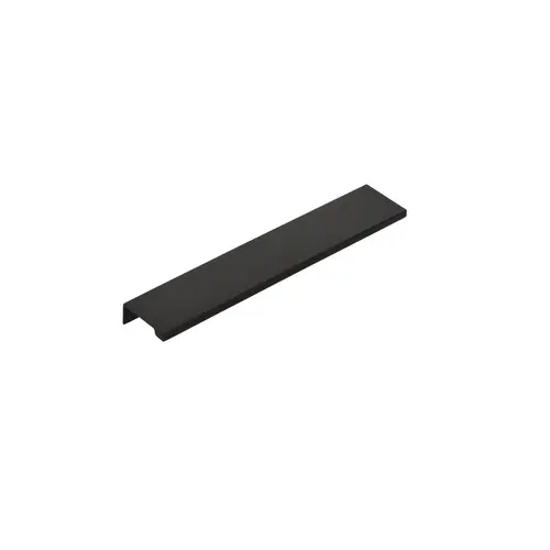 8" Center to Center Cabinet Edge Pull Flat Black Finish