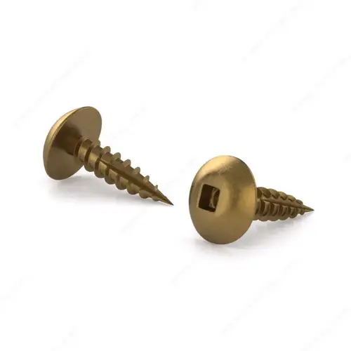 Antique Brass Wood Screw, Truss Head, Square Drive, Coarse Thread, Type 17 Point - pack of 10000 Antique Brass Wood Screw, Truss Head, Square Drive, Coarse Thread, Type 17 Point - pack of 10000