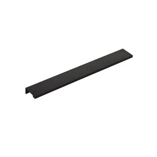 12" Center to Center Cabinet Edge Pull Flat Black Finish 12" Center to Center Cabinet Edge Pull Flat Black Finish
